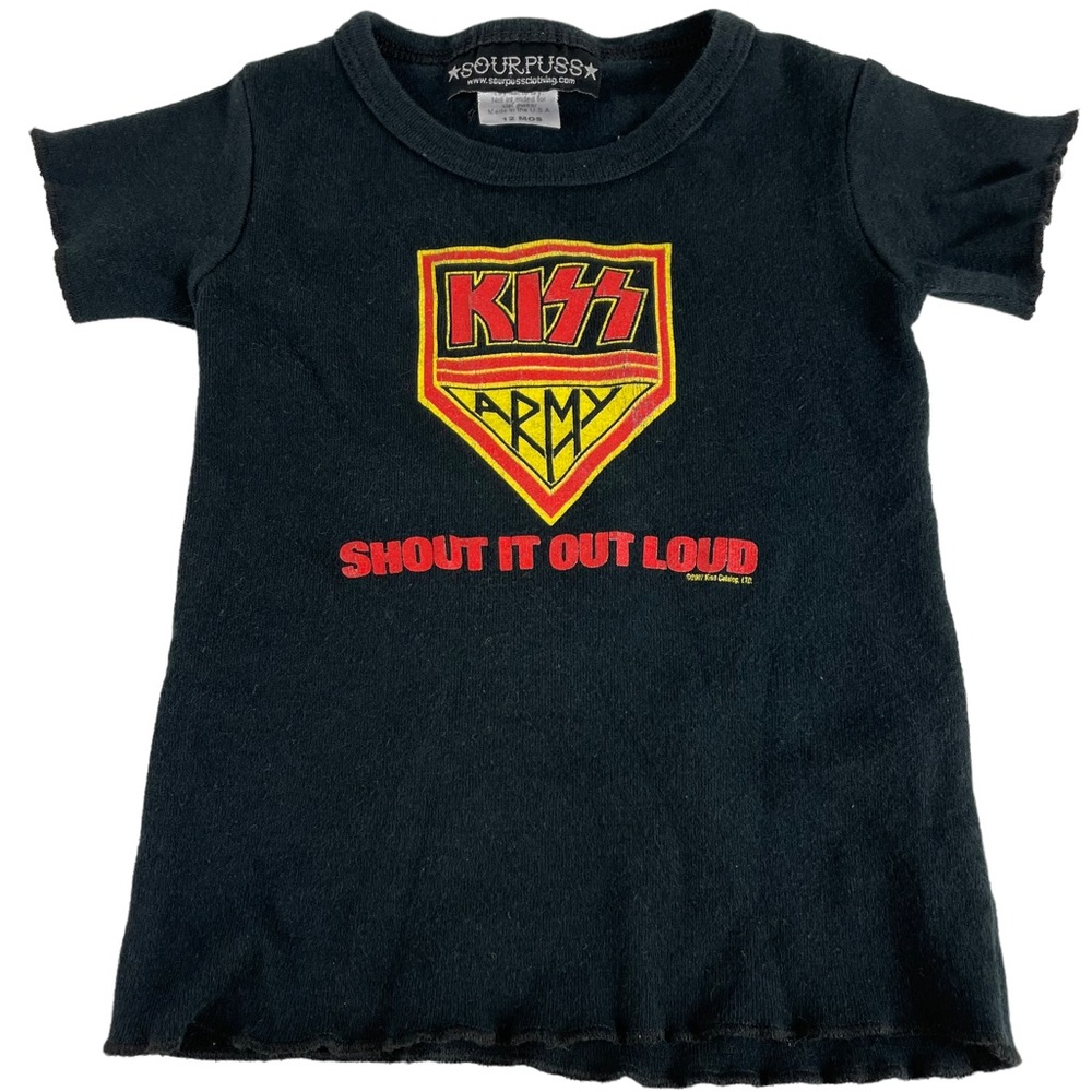 Kiss Army Sourpuss Made in USA Shout It Out Loud 12 Months Baby SS T-Shirt 2007